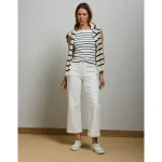 AE77 Premium Bootcut Crop Jean - White