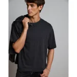 AE77 Premium Boxy T-Shirt - Black