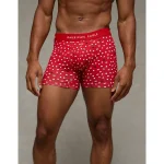 AEO Men's 4.5" Classic Boxer Brief - Red