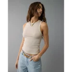 AE Boyfriend Muscle Tank Top - Oatmeal Heather