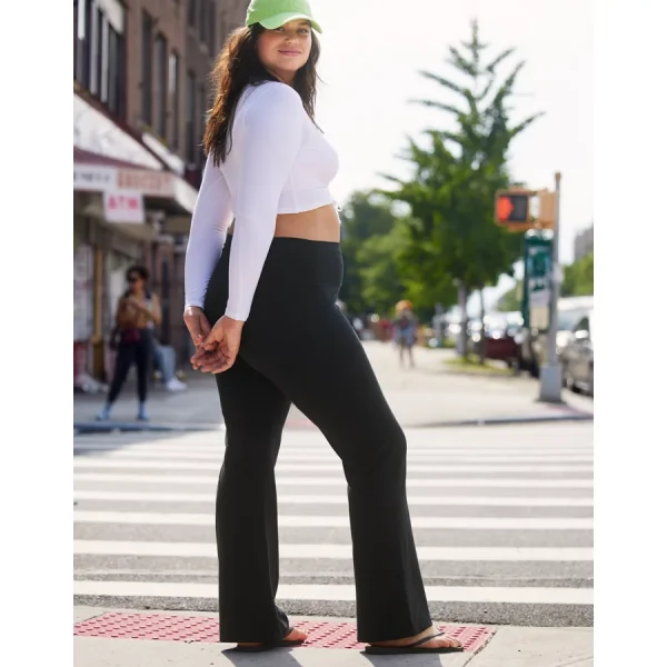 OFFLINE By Aerie OG High Waisted Flare Legging - True Black