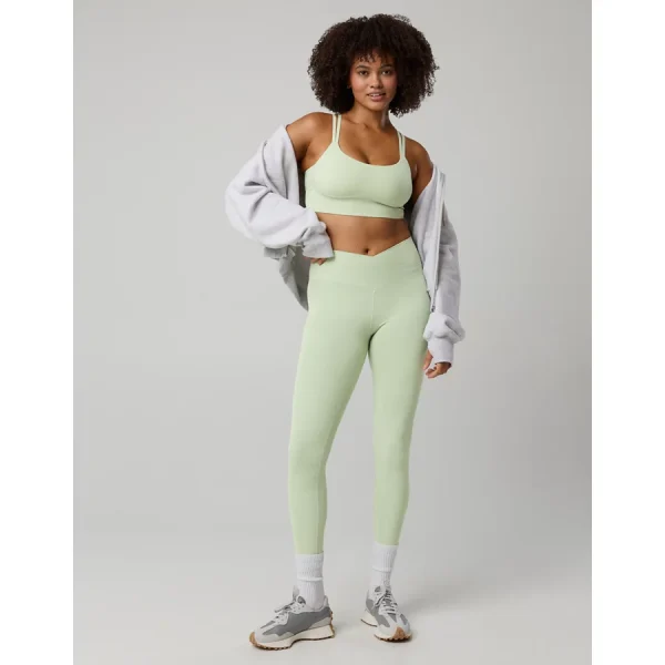 OFFLINE By Aerie Real Me High Waisted Crossover Legging - Dusty Sage