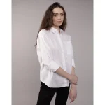 AE Perfect Button-Up Shirt - White