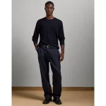 AE77 Premium Merino Wool Sweater - Navy