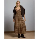 AE77 Premium Smocked Maxi Dress - Multi