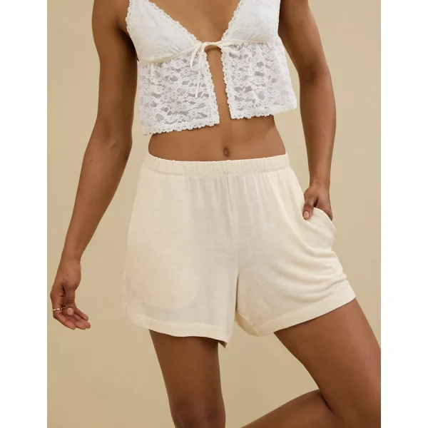 Aerie Let's Bounce Boxer - Heather Frost