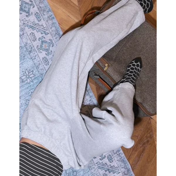 Aerie Oh Snap! Barrel Sweatpant - Medium Heather Gray