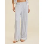 Aerie Real Soft® Rib Trouser PJ - Medium Heather Gray