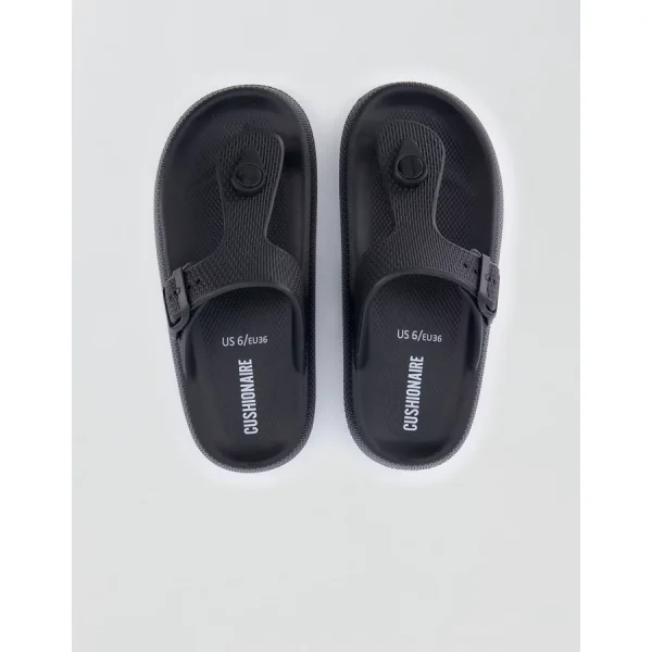 Cushionaire Flo Cloud Thong Sandal - Always Black