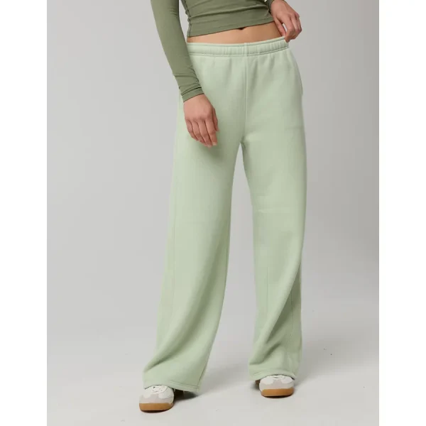 OFFLINE By Aerie Cloud Fleece Trouser - Dusty Sage