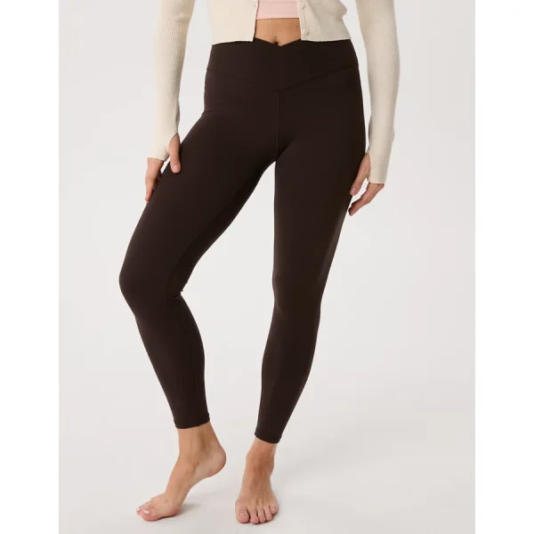 OFFLINE By Aerie Real Me High Waisted Crossover Legging - Deep Earth