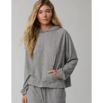OFFLINE By Aerie Weekend Away Hoodie - Shell Gray